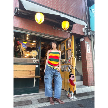 [USED] ハンパ丈 デニム カーゴ PANTS