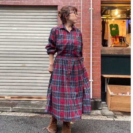 [USED]  LONG ネルワンピース