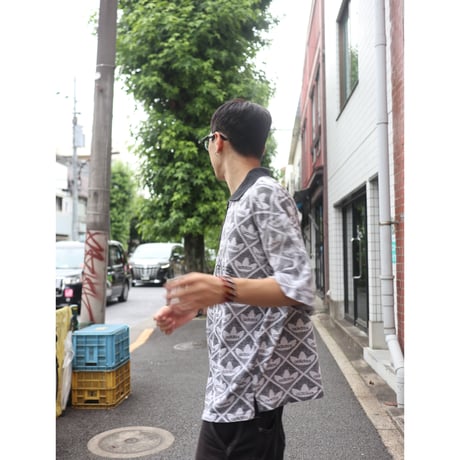[USED] 90's EURO adidas ハーフZIP POLO