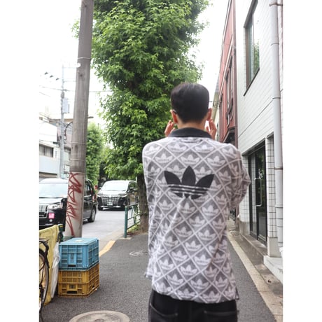 [USED] 90's EURO adidas ハーフZIP POLO