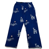 [USED] LA Dodgers⚾️総柄フリースパンツ