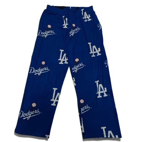 [USED] LA Dodgers⚾️総柄フリースパンツ