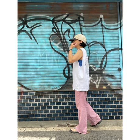 [USED] TUBE TOP / BLUE & YELLOW