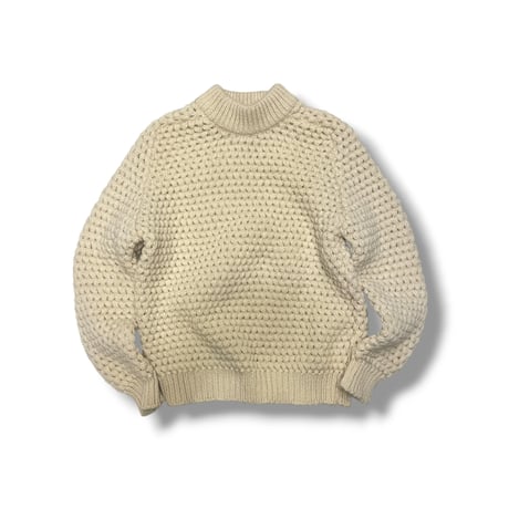 [USED] vintage ぽこぽこ編みの アランニット