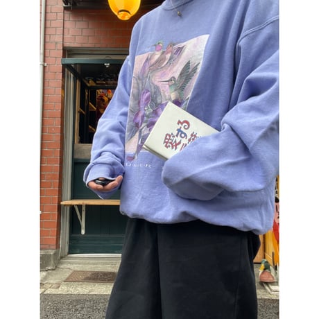 [USED] 90's お花とハチドリSWEAT SWEAT