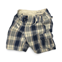 [USED] DITCH PLAINS PLAID CARGO SHORTS