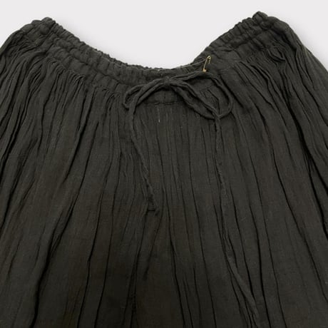 [USED] インド綿BLACK ロングスカート