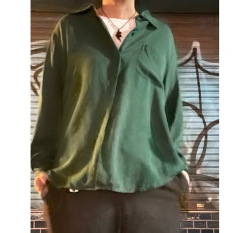 [USED] D.GREEN SILK SHIRTS