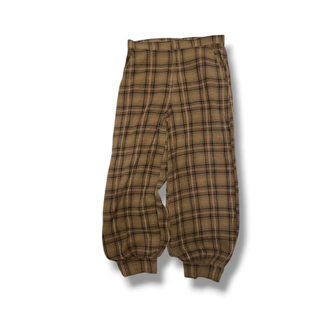 [USED] 秋色ガーゼ CHECK パンツ