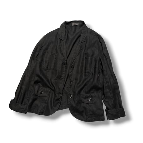 [USED] EURO BLACK LINEN JACKET