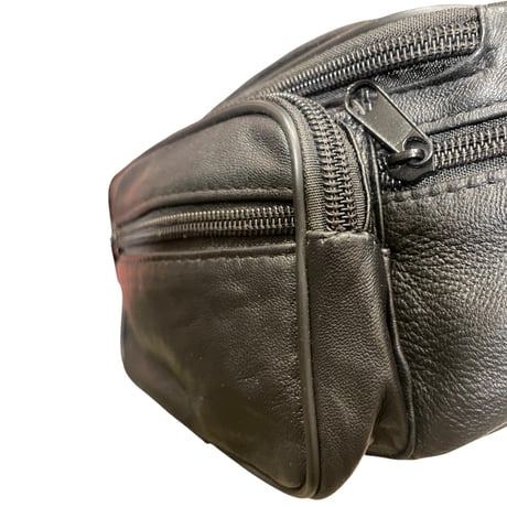 [USED］BLACK LEATERウエストPOUCH