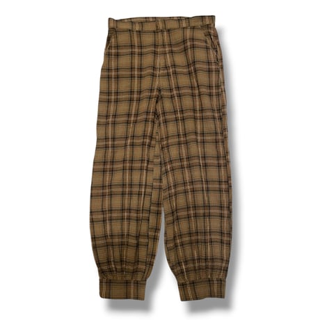 [USED] 秋色ガーゼ CHECK パンツ