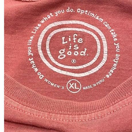 [USED] "Life is good"  ロンT / XL