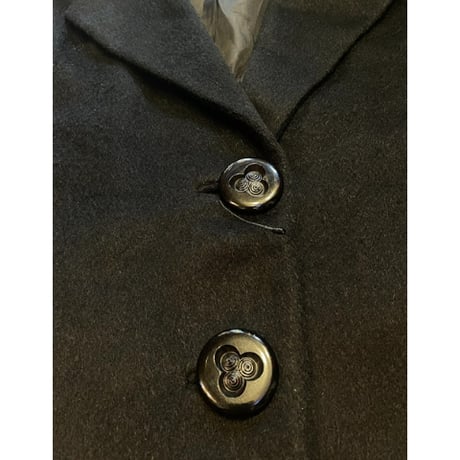 [USED] BLACK WOOL SHORT JKT BIGボタン