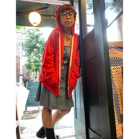 [USED] 70’s〜80's  vintage ZIP PARKA  "RED"