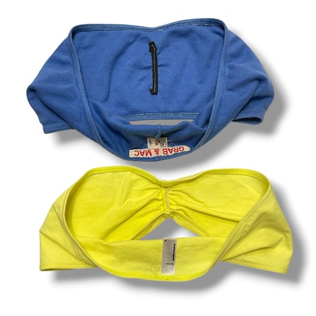 [USED] TUBE TOP / BLUE & YELLOW
