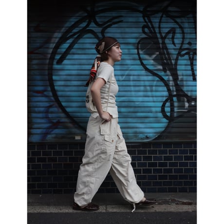 [USED] BROWN 100% SILK スカーフ