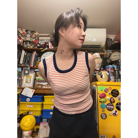 [USED] ボーダータンクトップ