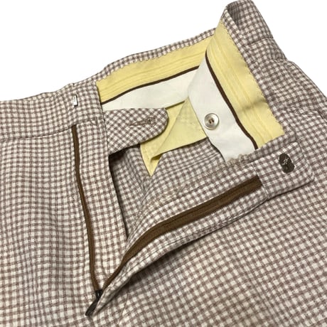 [USED] 70s J.C. Penney PLAID SLACKS (W34/L33)