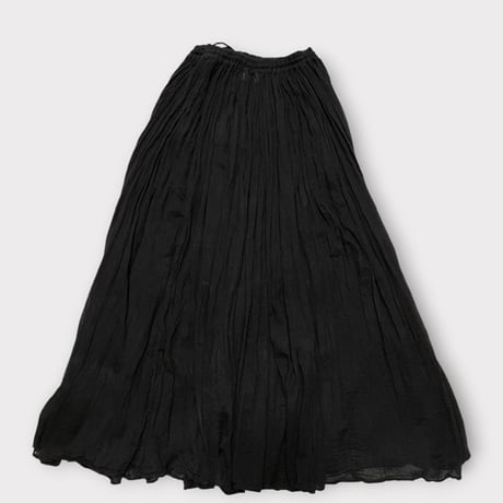 [USED] インド綿BLACK ロングスカート