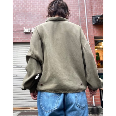 [USED] 渋めオリーブカラー🫒レーヨンシャツ