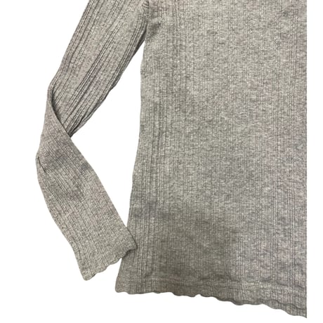 [USED] グレー リブ TOPS 🩶