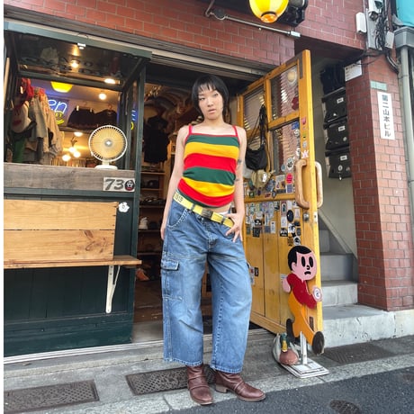 [USED] vintage "C&A" ラスタカラー キャミ