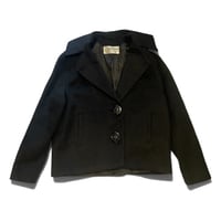 [USED] BLACK WOOL SHORT JKT BIGボタン
