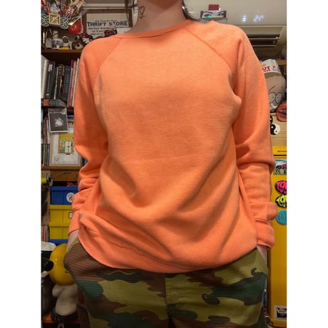 [USED] VINTAGE ORANGE SWEAT！
