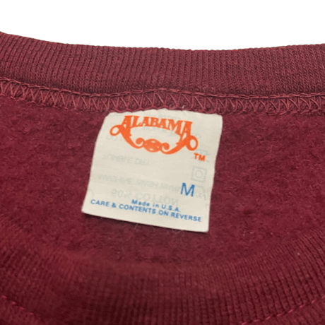 [USED] "ALABAMA" Cutoff vintage SWEAT