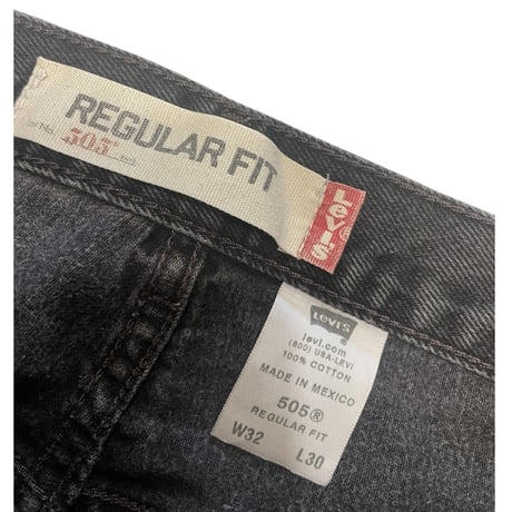 [USED] Levis 505 Black CUTOFF W32 L25