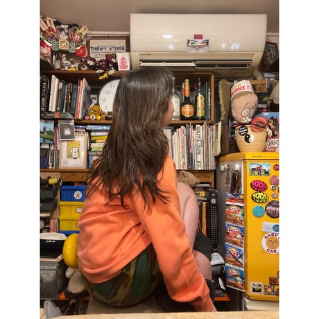 [USED] VINTAGE ORANGE SWEAT！
