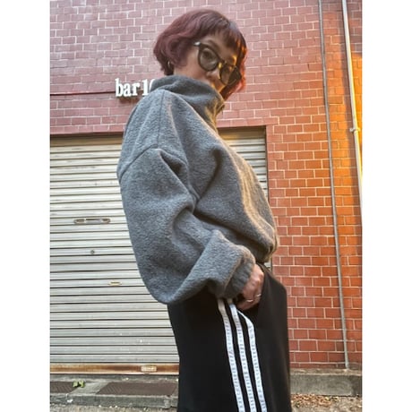 [USED]Gray🩶ショート丈フリース