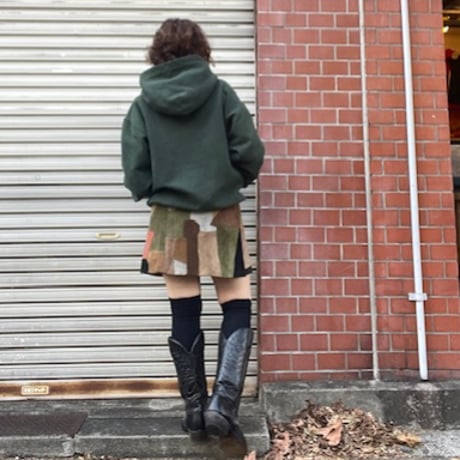 [USED] スエード パッチワーク スカート