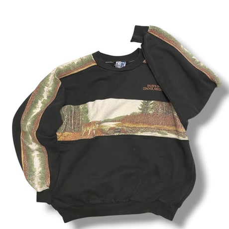 [USED] 90's ART UNLIMITED SPORTS "BAUER'S DAM" SWEAT