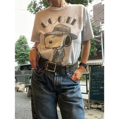 [USED] SNOOPY ”BOGIE BEAGLE” プリント Tee ♡