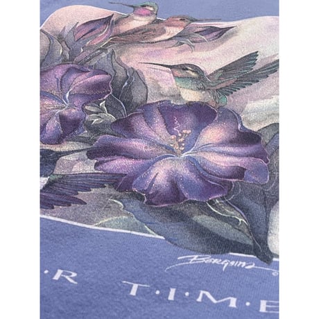 [USED] 90's お花とハチドリSWEAT SWEAT