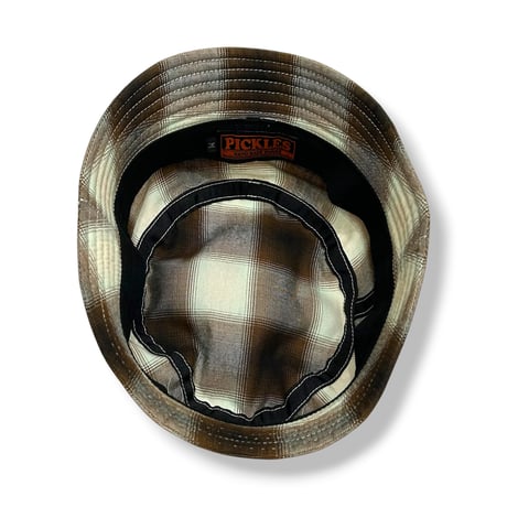 BUCKET SHORTER HAT　"BROWN CHECK"