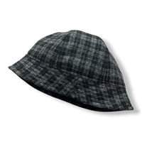 BALL SHORTER HAT “WOOL”  BLACK CHECK