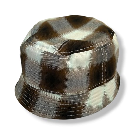 BUCKET SHORTER HAT　"BROWN CHECK"