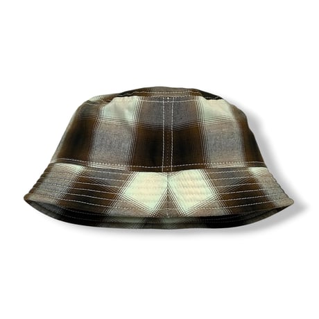 BUCKET SHORTER HAT　"BROWN CHECK"