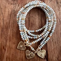 9・sand heart necklace