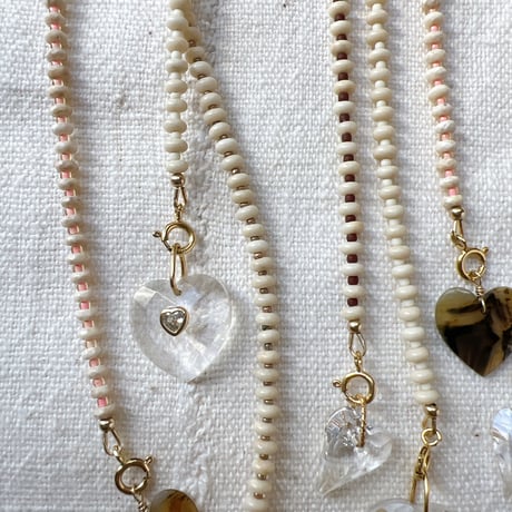 4・sand heart necklace