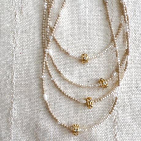 6・organic stone necklace