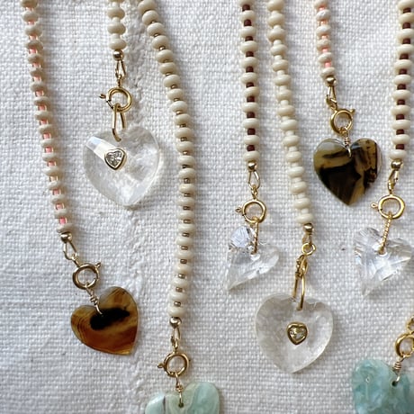 4・sand heart necklace