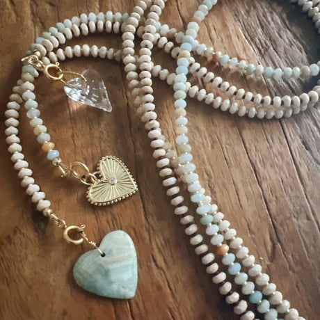9・sand heart necklace