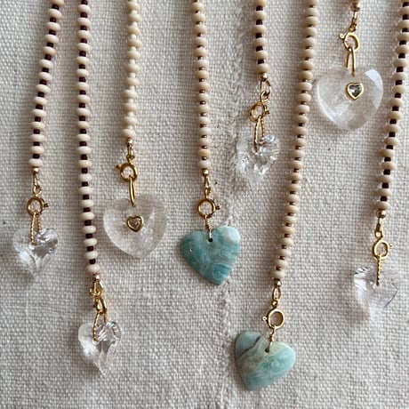 4・sand heart necklace