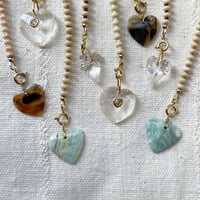 4・sand heart necklace