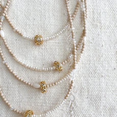 6・organic stone necklace