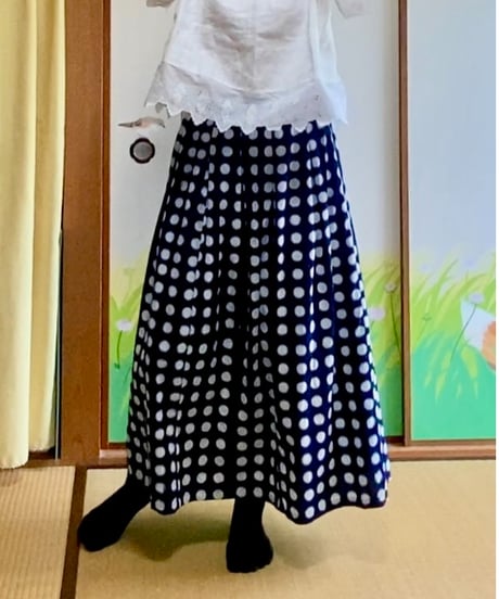 着物リメイクパターン：６枚はぎスカート
